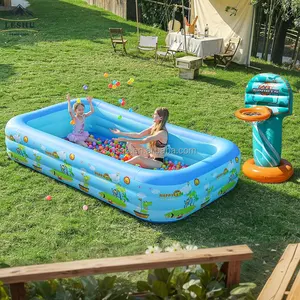 Engrosamiento plegable 120cm 150cm 180cm 210cm al aire libre niños piscina inflable natación piscina al aire libre