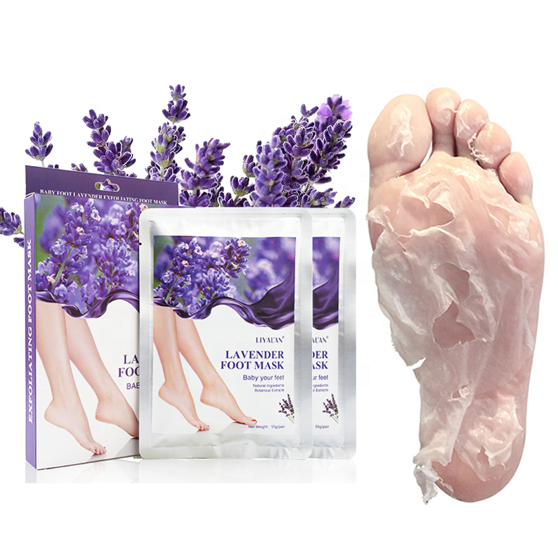 Лавандовая увлажняющая маска для ног для смягчения мозолей, отшелушивающая маска для ног, маска для пилинга ног