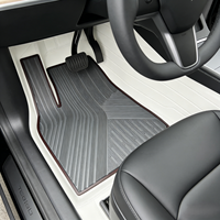 Tapis de voiture de luxe, fabrication automobile, bordure 3D étendue, Tesla Y, ensemble complet, tapis en caoutchouc imperméable, épaisseur 5-10 mm, garantie 1 an
