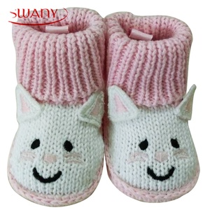 Zapatitos <span class=keywords><strong>de</strong></span> Punto y Botines <span class=keywords><strong>de</strong></span> <span class=keywords><strong>Ganchillo</strong></span> para Bebé con Orejas 3D y Bordado - Product Image 1