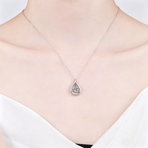 Teardrop for Pendant Necklace Silver Plated Link <b>Chain</b> for Women Trendy Gift Jewelry - Product Image 4