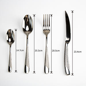 Kitchen <strong>Cutlery</strong> Sets Luxury High Quality Stainless Steel Spoon Fork Knife <strong>Cutlery</strong> Set for Hotel - Product Image 2