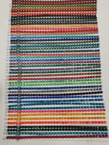 LX Wholesalehot מכירה SS8 אחת קו לתפור על פלסטיק קריסטל ריינסטון פסי פלסטיק ריינסטון קישוטי שרשרות - Product Image 6