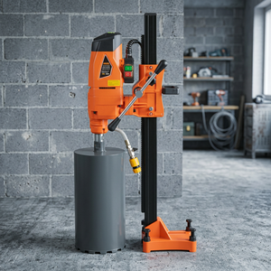 Machine de forage à noyau orange pour béton, équipement de découpe avec mandrin pour le perçage de pierre en construction - Product Image 3