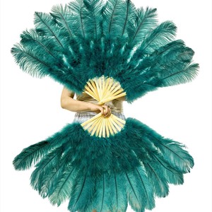 Oferta Económica de Hermosos Abanicos de Plumas de <span class=keywords><strong>Avestruz</strong></span> Grandes y Esponjosas Teñidas de Colores para Baile y Decoración de Actuaciones de Carnaval - Product Image 5