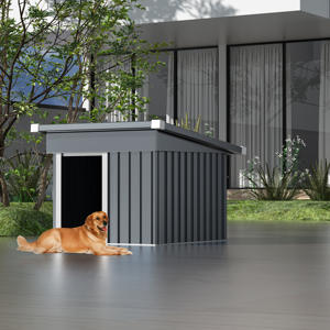 Benutzer definierte Großhandel Fabrik preis Hochwertige Outdoor-Garten Katzen-und Hunde zimmer Zwinger Metall wasserdicht Pet <span class=keywords><strong>House</strong></span> - Product Image 1