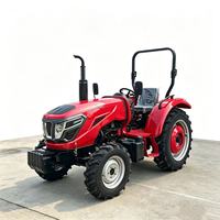 Tractores multifuncionales con tracción en las cuatro ruedas de 60 HP, 70 HP, 80 HP con motor diésel pequeño, los modelos más vendidos, para jardines y granjas.