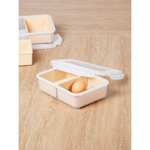 Contenitore rettangolare per alimenti da 1.5 L con 2 scomparti separati - Product Image 1