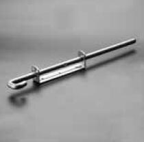 Tige de maintien de <span class=keywords><strong>portail</strong></span> en bois, goujon de fixation au <span class=keywords><strong>sol</strong></span> pour <span class=keywords><strong>portail</strong></span> en bois, noir - Product Image 2