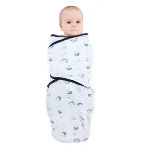 Одеяло для новорожденных 100% органический хлопок унисекс регулируемое одеяло для младенцев пеленка для младенцев