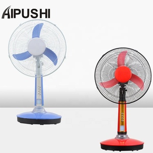 Ventilateur de table rechargeable AC/DC avec lumière, moteur DC 555/775 100% cuivre, fabriqué à Foshan Shunde, très vendu en Afrique et en Arabie, USB - Product Image 1