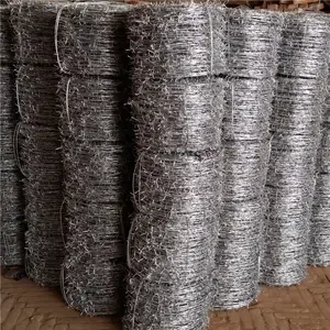 Sharp Metal Barbed Net Metal Barbed Stainless Steel Net Barbed Wire Fence Malla Metalica For Anti-theft Purposes