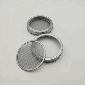 Protège-aliments en acier inoxydable 304, couvercles à lames pour pot à maçon à large bouche 82mm 86mm, 2 pièces - Product Image 2