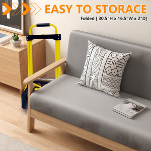 Nâng cấp Cầu Thang leo Dolly tay giỏ hàng gấp tay xe tải với telescoping xử lý/bánh xe/Bungee dây cho di chuyển, văn phòng - Product Image 6