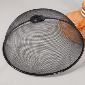 Housses alimentaires réutilisables en maille PP écologiques pour pique-nique en extérieur avec poignée en plastique, rondes et rectangulaires, anti-mouches et anti-poussière - Product Image 1