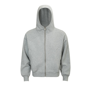 Custom Logo <b>Hoodie</b> Wholesale Blank Zip up Hoodies Unisex Pullover High Quality <b>Mens</b> Oversized Zip up <b>Hoodie</b> - Product Image 3