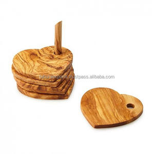 Sous-verres en bois faits à la main pour café et thé, très demandés, pour boissons, tapis et coussinets, vaisselle de table pour hôtel et restaurant - Product Image 3