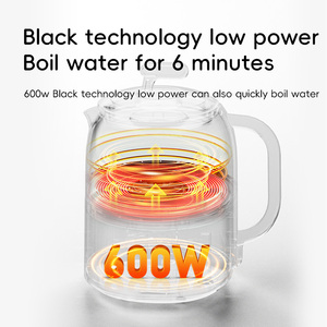 Chất lượng cao 600 ml thủy tinh thông minh Ấm đun nước điện nhiệt độ không đổi sữ<span class=keywords><strong>a</strong></span> chai ấm hơn cho hộ gia đình sử dụng - Product Image 3