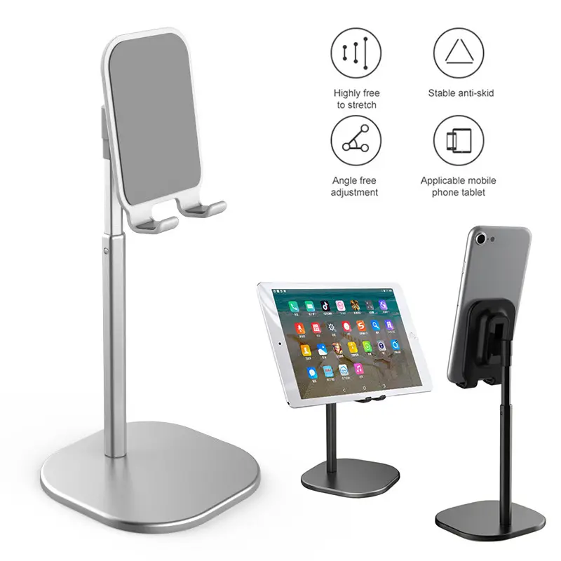 2021 Factory Price for Aluminum Desktop Stand Phone Holder Desk Tablet Flexible Cell phone accessories Stand Holder