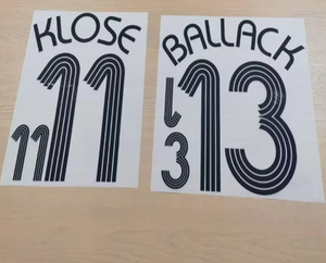 Super a Retro Alemania 2006 BALLACK Podolski <span class=keywords><strong>Schweinsteiger</strong></span> Hot Stampin Número - Product Image 1