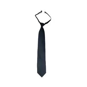 100% 涤纶或定制材料黑色男士连衣裙领带
