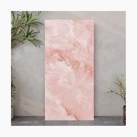 Carrelage pleine masse en porcelaine 600x1200, assortiment rose blush onyx, marbre poli brillant, brique réfractaire moderne, pour murs et sols résidentiels USA