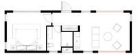 Maison Conteneur Pliable Goodcheer pour Hôtels - Conception Modulaire Portable Entièrement Meublée Résistante aux Intempéries Montage Facile
