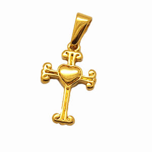 Gran oferta colgante de Cruz 18K chapado en oro plata negro oración gargantilla Cruz colgante personalizado OEM joyería de acero inoxidable para hombres - Product Image 3