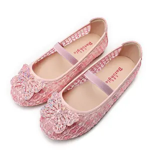2023 Fashion Mesh Breathable Bow Flat Comfortable Casual Shoes For Girls