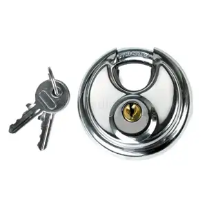 American Disk Lock Rustproof Safety Self Storage Door resistant cut Outdoor House keyed alike Disc sliding bolt Padlock 70mm