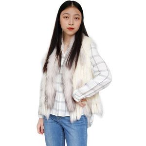 2021 nouvelle Mode Tricoté Hiver <span class=keywords><strong>Lapin</strong></span> <span class=keywords><strong>Fourrure</strong></span> Top Femmes Style De Mode <span class=keywords><strong>Gilet</strong></span> - Product Image 3