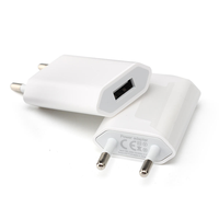 Chargeur mural USB ultra-mince HNT Mini Slim 5W, adaptateur universel pour téléphone, compatible prises US/EU, certifié CE, OEM ODM en gros
