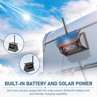 Caméra solaire sans fil avec moniteur pour camions moniteur 7 pouces avec caméra de recul caméra de recul 24V caravane