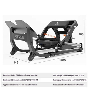 Máquina de Gimnasio Multifuncional <span class=keywords><strong>para</strong></span> Glúteos y Piernas: Torre de Empuje, Puente de Glúteos, Estación de Hip Thrust, Abductor de Pie, Entrenador de Muslos Internos y Externos, Acero CE - Product Image 2