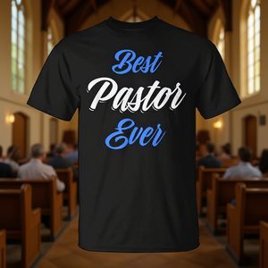 Meilleur T-shirt pour Pasteur, Cadeau d'Appréciation pour Hommes et Femmes, Produit Promotionnel Premium - Product Image 3