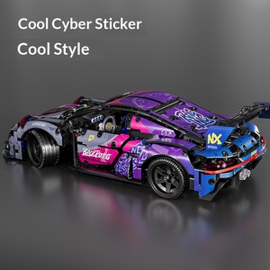 Jouet de construction éducatif en plastique, voiture de <span class=keywords><strong>Formule</strong></span> <span class=keywords><strong>1</strong></span>, compatible avec les voitures de sport, modèle <span class=keywords><strong>1</strong></span>:10, pour garçons, assemblage, décoration - Product Image 2