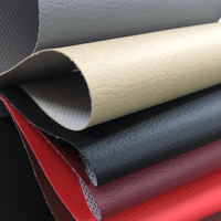 Cuir PU recyclé de haute qualité, tissu synthétique en vinyle gaufré PVC imperméable, doux et élastique pour canapés, chaussures et revêtements.