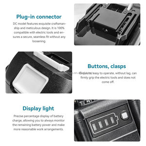 Paket Baterai Lithium Ion 18V DC Isi Ulang, Baterai Pengganti Li-ion untuk Perkakas Bor Tanpa Kabel, Paket Baterai Lithium - Product Image 3