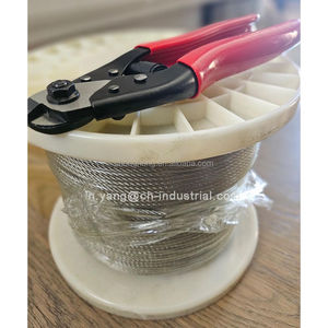 Câble en <span class=keywords><strong>acier</strong></span> inoxydable T316 de haute qualité, 600 pieds, câble d'avion de 1/8 pouce, 7 x 7 brins, câble de construction avec coupe-câble - Product Image 3