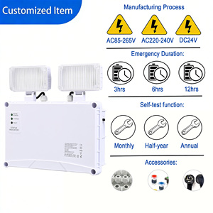 Luz de Emergencia LED de Doble Cabezal al por Mayor, Luz de Emergencia LED Automática de Dos Cabezales para <span class=keywords><strong>Hospital</strong></span>, 2*10W, CE, Luz de Emergencia LED de Doble Foco - Product Image 4