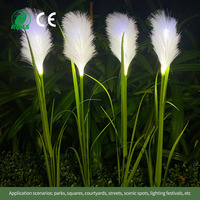 Décoration de jardin extérieure en plastique imperméable, lampe LED à fibre optique en forme d'oreille de roseau de 86 cm, aspect naturel, éclairage de Noël pour pelouse