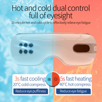 Masque pour les yeux Appareil de soin Rechargeable Relax Vibration Smart Hot Cold Eye Massager pour les yeux secs Cernes Migraine
