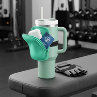 Pochette pour bouteille d'eau en néoprène avec logo personnalisé, compatible avec les gobelets Quencher Adventure 40oz, 30oz, 20oz, sac de transport pour la salle de sport et les voyages, OEM/ODM