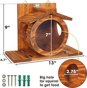 ที่ให้อาหารกระรอกไม้ ที่ให้อาหารกระรอกชิปมังก์สำหรับกลางแจ้ง - Product Image 3