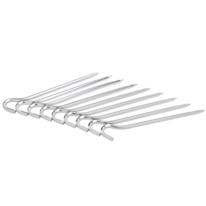 Stainless Steel Tent Pegs 7-Pack Outdoor Camping <b>Ground</b> <b>Stakes</b> All Seasons Use - Product Image 1