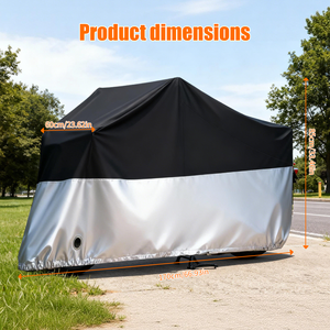 Housse de <span class=keywords><strong>moto</strong></span> universelle XL XXL XXXL, coupe-vent, anti-rayures, résistante aux intempéries, pour <span class=keywords><strong>garage</strong></span> et stationnement - Product Image 5