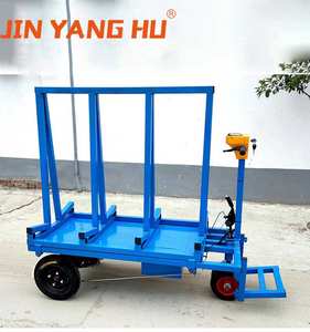 Chariot électrique de camions en verre de transport de 500kg équipé de dalles de verre en pierre de marbre L chariot de support de cadre - Product Image 4