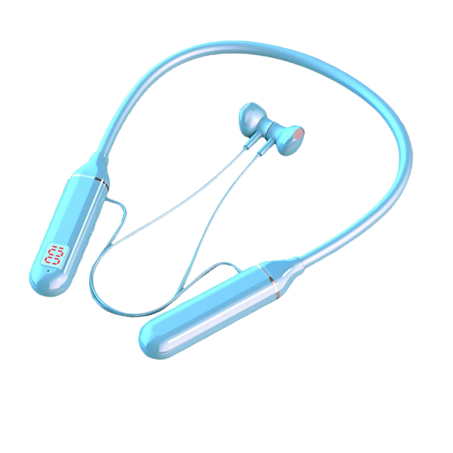 In-Ear Sports Neckband Headset Stereo Bass Wireless for 5.3 IPX4 Waterproof Button Control TF Card Earphones Headphones