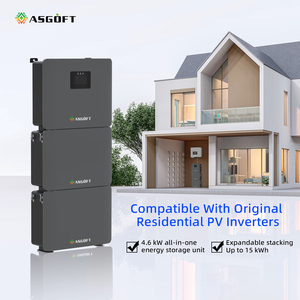 Batería LiFePO4 de 5kWh, 10kWh, 15kWh con inversor solar de 4.6kW, BMS inteligente, IP65, CAN y alimentación de CA, todo en uno, en stock en la UE. - Product Image 1