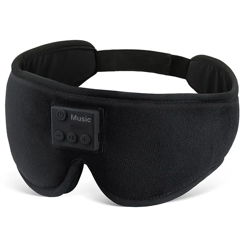 Fones de ouvido Bluetooth com ruído branco estéreo 3D, máscara respirável para os olhos com música blackout, nova proteção para olhos com olheiras, novidade da Amazon